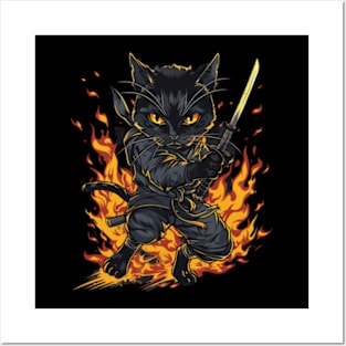 Cat Ninja Saga Whiskered Stealth Posters and Art